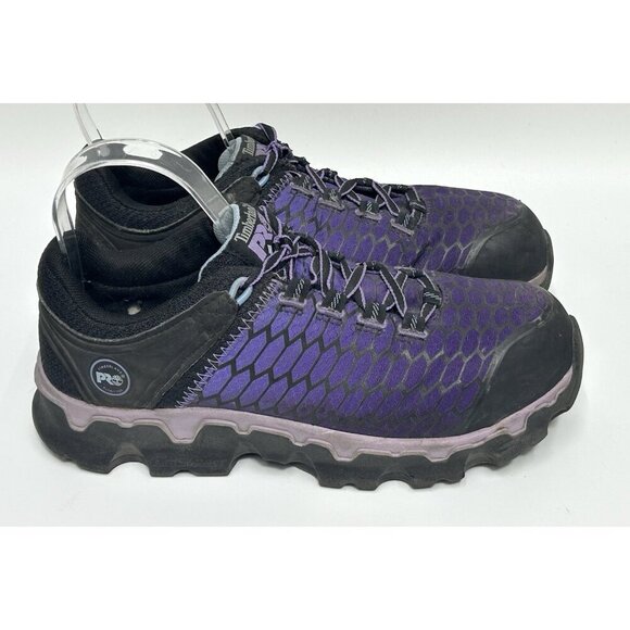 Timberland Shoes - Timberland PRO Womens Size 7 Powertrain Alloy-Toe ESD Work Shoes Purple Work
